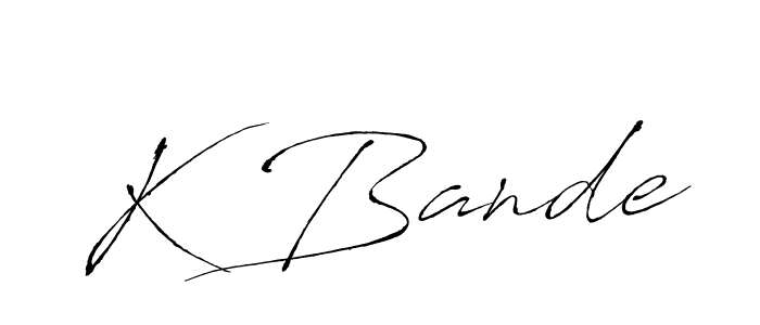 How to make K Bande name signature. Use Antro_Vectra style for creating short signs online. This is the latest handwritten sign. K Bande signature style 6 images and pictures png