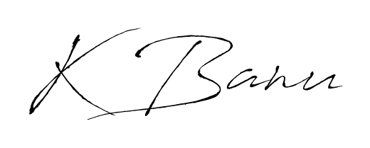 An effortless, minimalist signature concept for K Banu using Antro_Vectra design. Clean lines that look great on any document. K Banu signature style 6 images and pictures png