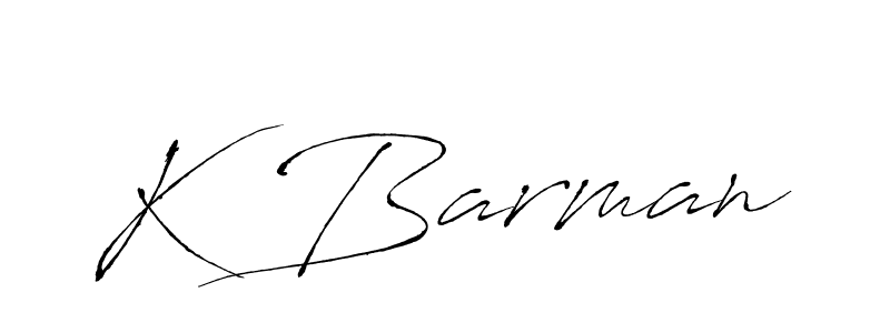 Make a beautiful signature design for name K Barman. Use this online signature maker to create a handwritten signature for free. K Barman signature style 6 images and pictures png