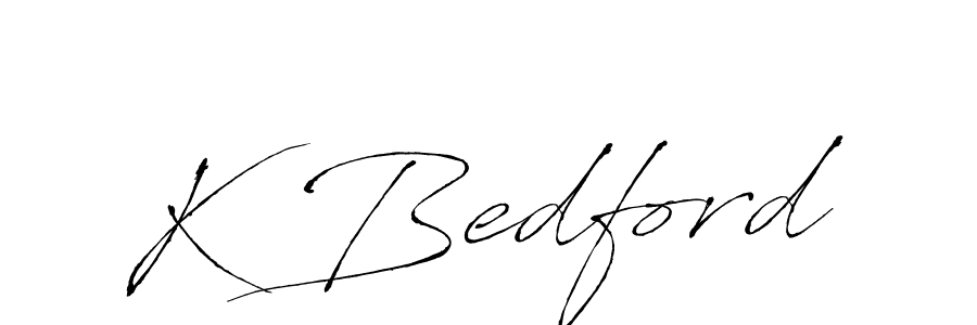 The best way (Antro_Vectra) to make a short signature is to pick only two or three words in your name. The name K Bedford include a total of six letters. For converting this name. K Bedford signature style 6 images and pictures png