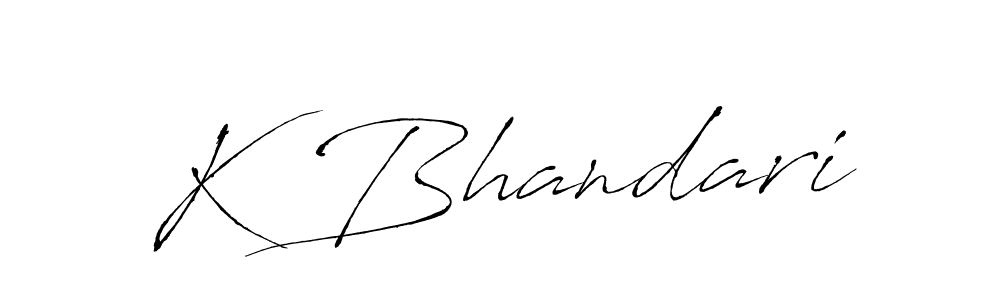 Also we have K Bhandari name is the best signature style. Create professional handwritten signature collection using Antro_Vectra autograph style. K Bhandari signature style 6 images and pictures png