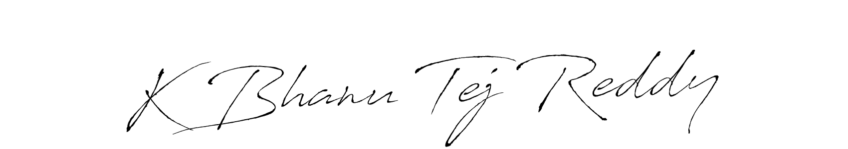 It looks lik you need a new signature style for name K Bhanu Tej Reddy. Design unique handwritten (Antro_Vectra) signature with our free signature maker in just a few clicks. K Bhanu Tej Reddy signature style 6 images and pictures png