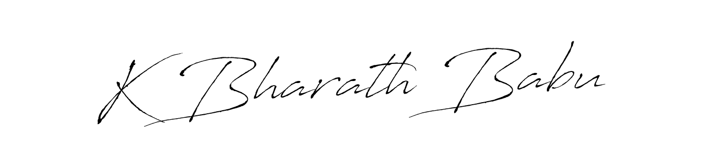 How to make K Bharath Babu signature? Antro_Vectra is a professional autograph style. Create handwritten signature for K Bharath Babu name. K Bharath Babu signature style 6 images and pictures png