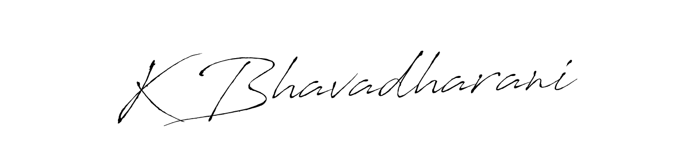 K Bhavadharani stylish signature style. Best Handwritten Sign (Antro_Vectra) for my name. Handwritten Signature Collection Ideas for my name K Bhavadharani. K Bhavadharani signature style 6 images and pictures png