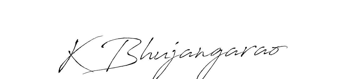 This is the best signature style for the K Bhujangarao name. Also you like these signature font (Antro_Vectra). Mix name signature. K Bhujangarao signature style 6 images and pictures png