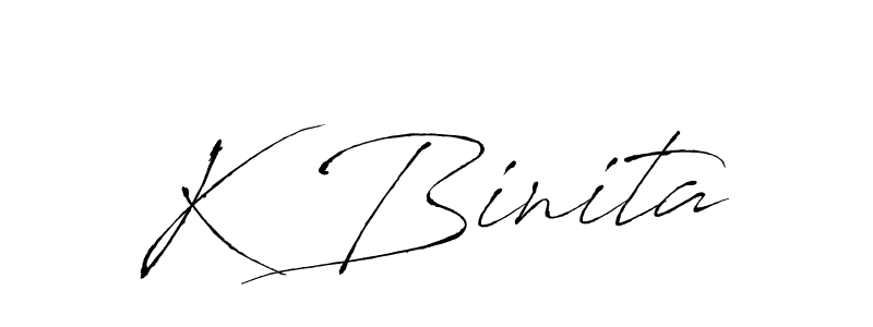 Make a beautiful signature design for name K Binita. Use this online signature maker to create a handwritten signature for free. K Binita signature style 6 images and pictures png