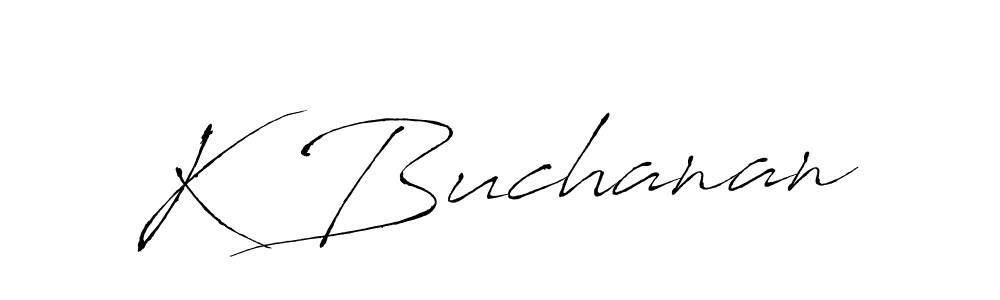 Create a beautiful signature design for name K Buchanan. With this signature (Antro_Vectra) fonts, you can make a handwritten signature for free. K Buchanan signature style 6 images and pictures png