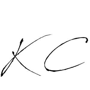 How to Draw K C signature style? Antro_Vectra is a latest design signature styles for name K C. K C signature style 6 images and pictures png