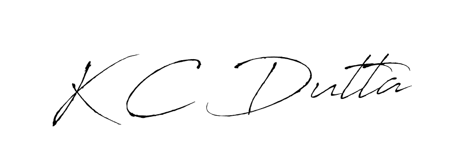 Design your own signature with our free online signature maker. With this signature software, you can create a handwritten (Antro_Vectra) signature for name K C Dutta. K C Dutta signature style 6 images and pictures png