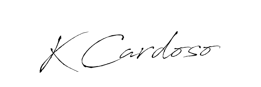 Antro_Vectra is a professional signature style that is perfect for those who want to add a touch of class to their signature. It is also a great choice for those who want to make their signature more unique. Get K Cardoso name to fancy signature for free. K Cardoso signature style 6 images and pictures png