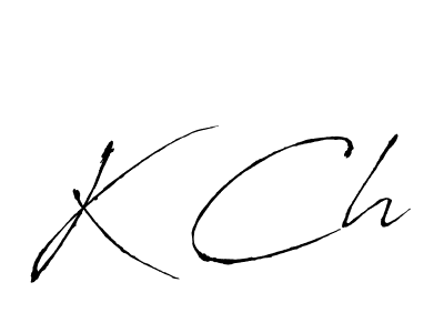 How to make K Ch name signature. Use Antro_Vectra style for creating short signs online. This is the latest handwritten sign. K Ch signature style 6 images and pictures png