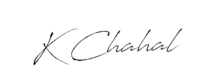 You can use this online signature creator to create a handwritten signature for the name K Chahal. This is the best online autograph maker. K Chahal signature style 6 images and pictures png