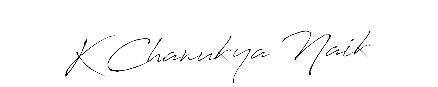 How to make K Chanukya Naik name signature. Use Antro_Vectra style for creating short signs online. This is the latest handwritten sign. K Chanukya Naik signature style 6 images and pictures png