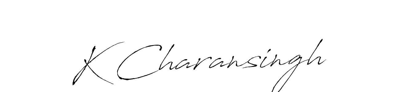 if you are searching for the best signature style for your name K Charansingh. so please give up your signature search. here we have designed multiple signature styles  using Antro_Vectra. K Charansingh signature style 6 images and pictures png