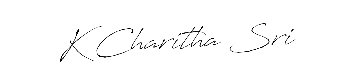 Similarly Antro_Vectra is the best handwritten signature design. Signature creator online .You can use it as an online autograph creator for name K Charitha Sri. K Charitha Sri signature style 6 images and pictures png