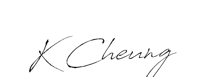 You should practise on your own different ways (Antro_Vectra) to write your name (K Cheung) in signature. don't let someone else do it for you. K Cheung signature style 6 images and pictures png