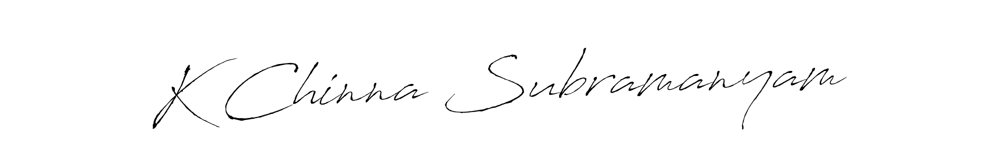 Also we have K Chinna Subramanyam name is the best signature style. Create professional handwritten signature collection using Antro_Vectra autograph style. K Chinna Subramanyam signature style 6 images and pictures png