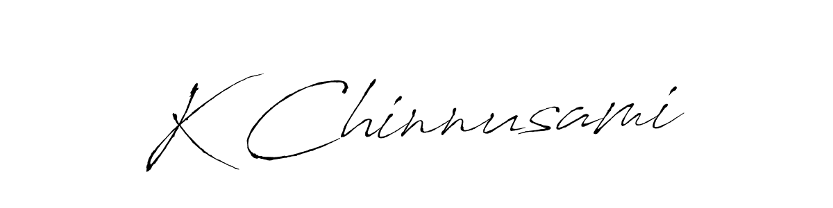 The best way (Antro_Vectra) to make a short signature is to pick only two or three words in your name. The name K Chinnusami include a total of six letters. For converting this name. K Chinnusami signature style 6 images and pictures png