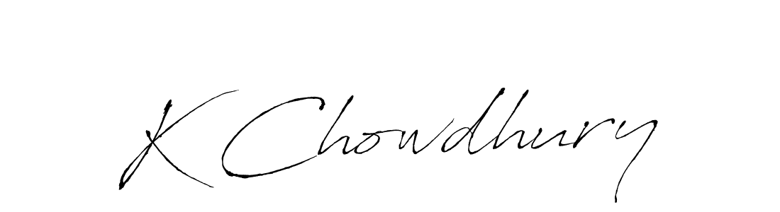 K Chowdhury stylish signature style. Best Handwritten Sign (Antro_Vectra) for my name. Handwritten Signature Collection Ideas for my name K Chowdhury. K Chowdhury signature style 6 images and pictures png