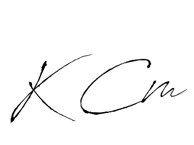 How to Draw K Cm signature style? Antro_Vectra is a latest design signature styles for name K Cm. K Cm signature style 6 images and pictures png