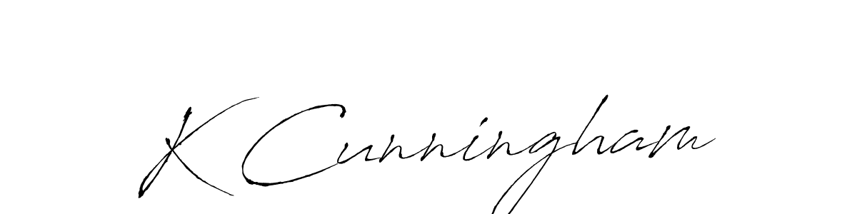 You should practise on your own different ways (Antro_Vectra) to write your name (K Cunningham) in signature. don't let someone else do it for you. K Cunningham signature style 6 images and pictures png