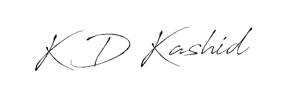 The best way (Antro_Vectra) to make a short signature is to pick only two or three words in your name. The name K D Kashid include a total of six letters. For converting this name. K D Kashid signature style 6 images and pictures png