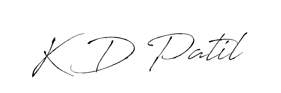 K D Patil stylish signature style. Best Handwritten Sign (Antro_Vectra) for my name. Handwritten Signature Collection Ideas for my name K D Patil. K D Patil signature style 6 images and pictures png