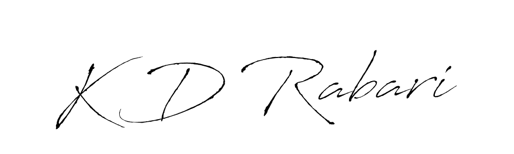 You should practise on your own different ways (Antro_Vectra) to write your name (K D Rabari) in signature. don't let someone else do it for you. K D Rabari signature style 6 images and pictures png