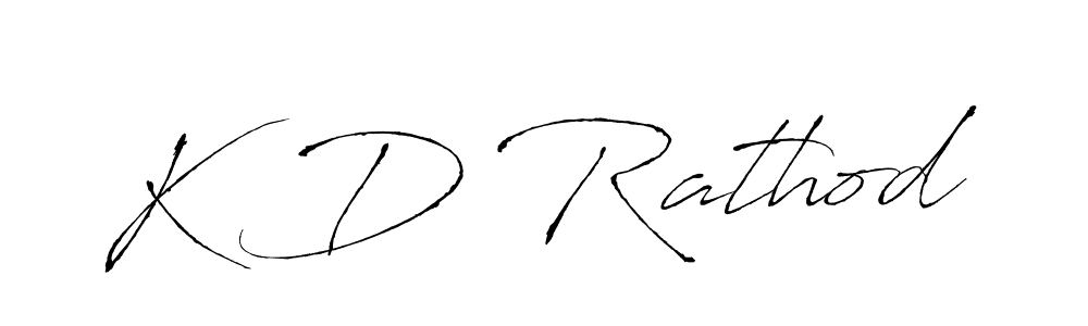 Create a beautiful signature design for name K D Rathod. With this signature (Antro_Vectra) fonts, you can make a handwritten signature for free. K D Rathod signature style 6 images and pictures png