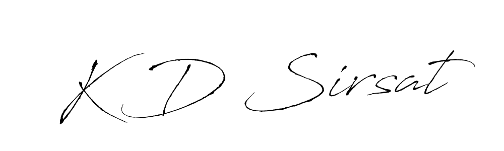 if you are searching for the best signature style for your name K D Sirsat. so please give up your signature search. here we have designed multiple signature styles  using Antro_Vectra. K D Sirsat signature style 6 images and pictures png