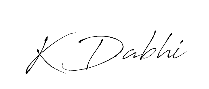 How to Draw K Dabhi signature style? Antro_Vectra is a latest design signature styles for name K Dabhi. K Dabhi signature style 6 images and pictures png