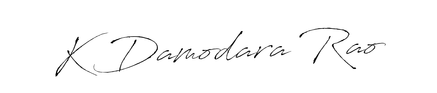 Also we have K Damodara Rao name is the best signature style. Create professional handwritten signature collection using Antro_Vectra autograph style. K Damodara Rao signature style 6 images and pictures png