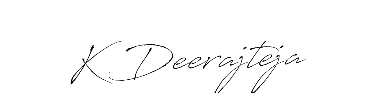 Design your own signature with our free online signature maker. With this signature software, you can create a handwritten (Antro_Vectra) signature for name K Deerajteja. K Deerajteja signature style 6 images and pictures png