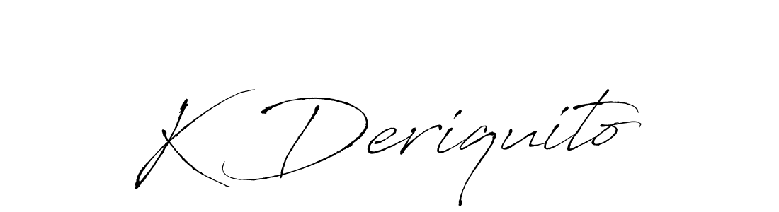 This is the best signature style for the K Deriquito name. Also you like these signature font (Antro_Vectra). Mix name signature. K Deriquito signature style 6 images and pictures png