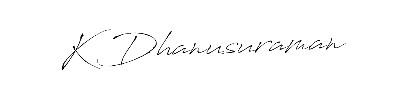 if you are searching for the best signature style for your name K Dhanusuraman. so please give up your signature search. here we have designed multiple signature styles  using Antro_Vectra. K Dhanusuraman signature style 6 images and pictures png