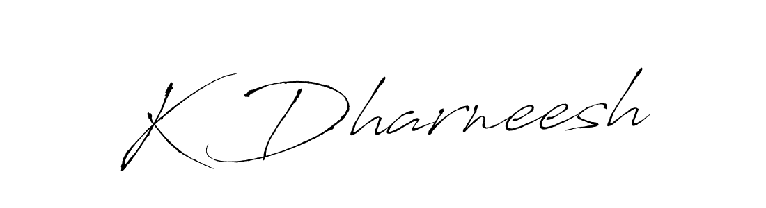 if you are searching for the best signature style for your name K Dharneesh. so please give up your signature search. here we have designed multiple signature styles  using Antro_Vectra. K Dharneesh signature style 6 images and pictures png