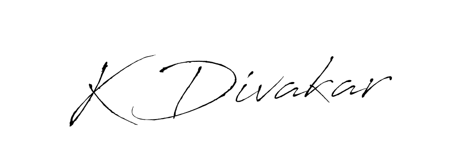 Similarly Antro_Vectra is the best handwritten signature design. Signature creator online .You can use it as an online autograph creator for name K Divakar. K Divakar signature style 6 images and pictures png