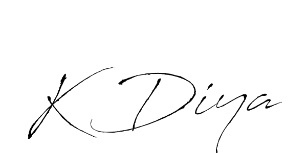 It looks lik you need a new signature style for name K Diya. Design unique handwritten (Antro_Vectra) signature with our free signature maker in just a few clicks. K Diya signature style 6 images and pictures png