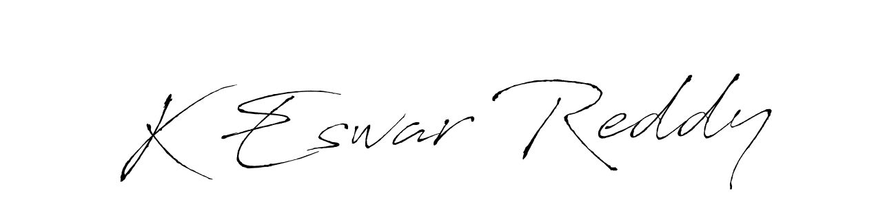 You can use this online signature creator to create a handwritten signature for the name K Eswar Reddy. This is the best online autograph maker. K Eswar Reddy signature style 6 images and pictures png