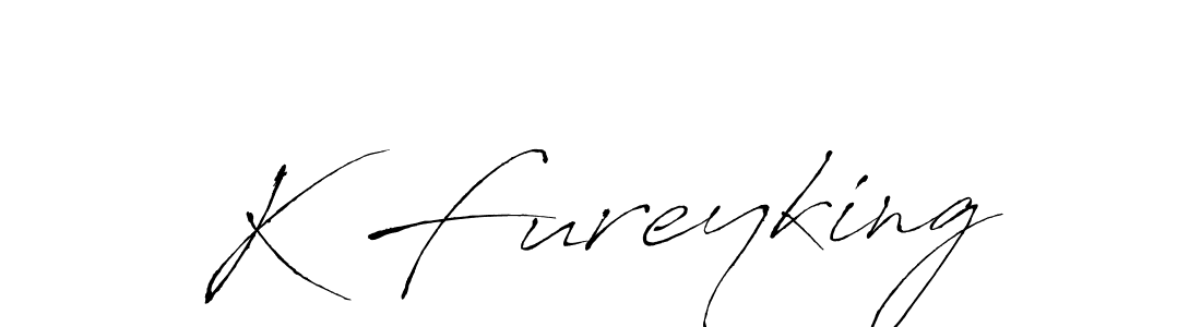 if you are searching for the best signature style for your name K Fureyking. so please give up your signature search. here we have designed multiple signature styles  using Antro_Vectra. K Fureyking signature style 6 images and pictures png