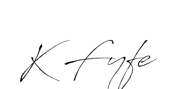 This is the best signature style for the K Fyfe name. Also you like these signature font (Antro_Vectra). Mix name signature. K Fyfe signature style 6 images and pictures png