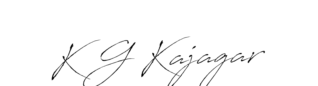 The best way (Antro_Vectra) to make a short signature is to pick only two or three words in your name. The name K G Kajagar include a total of six letters. For converting this name. K G Kajagar signature style 6 images and pictures png