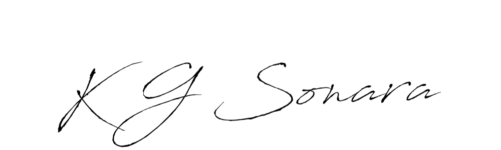 Design your own signature with our free online signature maker. With this signature software, you can create a handwritten (Antro_Vectra) signature for name K G Sonara. K G Sonara signature style 6 images and pictures png