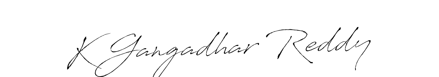 Design your own signature with our free online signature maker. With this signature software, you can create a handwritten (Antro_Vectra) signature for name K Gangadhar Reddy. K Gangadhar Reddy signature style 6 images and pictures png