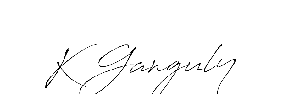 Use a signature maker to create a handwritten signature online. With this signature software, you can design (Antro_Vectra) your own signature for name K Ganguly. K Ganguly signature style 6 images and pictures png