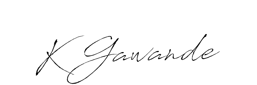 Use a signature maker to create a handwritten signature online. With this signature software, you can design (Antro_Vectra) your own signature for name K Gawande. K Gawande signature style 6 images and pictures png