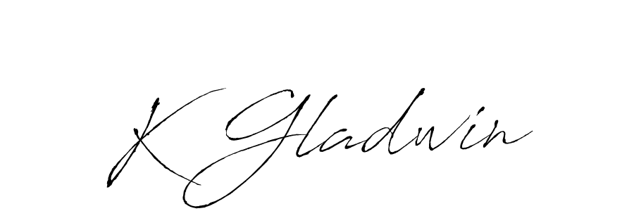 How to make K Gladwin name signature. Use Antro_Vectra style for creating short signs online. This is the latest handwritten sign. K Gladwin signature style 6 images and pictures png