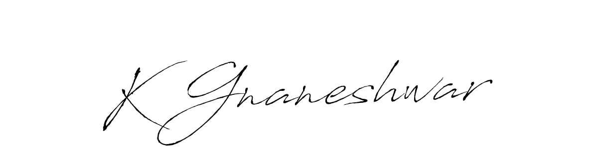 K Gnaneshwar stylish signature style. Best Handwritten Sign (Antro_Vectra) for my name. Handwritten Signature Collection Ideas for my name K Gnaneshwar. K Gnaneshwar signature style 6 images and pictures png