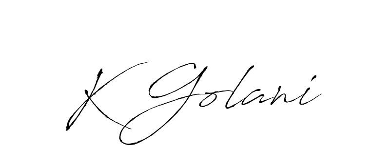 Make a beautiful signature design for name K Golani. Use this online signature maker to create a handwritten signature for free. K Golani signature style 6 images and pictures png