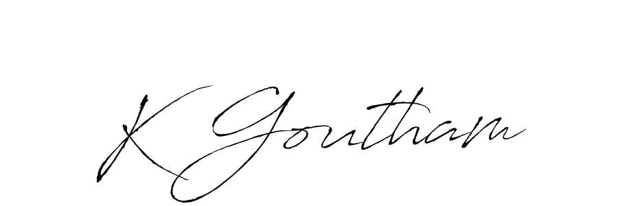 Here are the top 10 professional signature styles for the name K Goutham. These are the best autograph styles you can use for your name. K Goutham signature style 6 images and pictures png